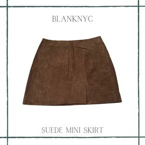 BLANK NYC Suede Mini Skirt